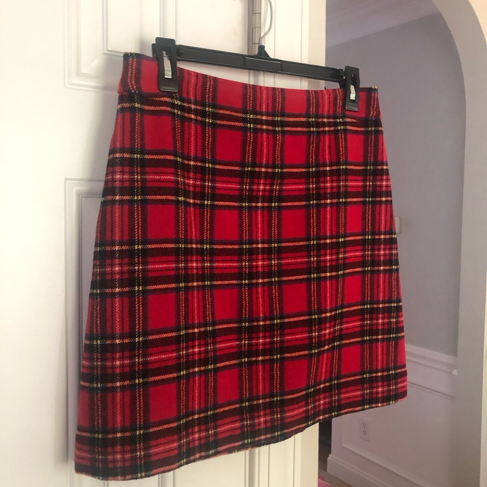 New: J Crew Wool-blend A-line mini skirt. Size 6